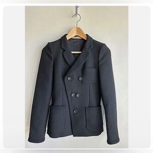 Balenciaga Paris Black Wool Blazer Size 36.